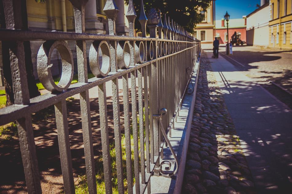 Fence Street Yard St Petersburg