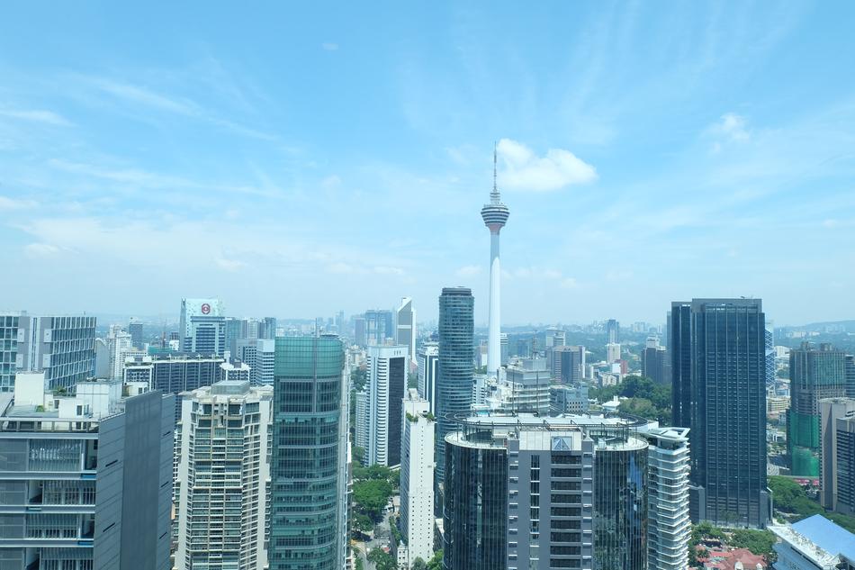 a beautiful city with skyscrapers