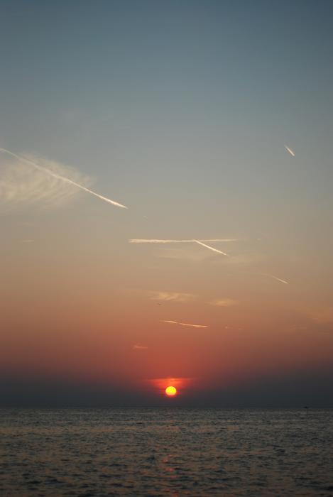 View of Sea at Sunset