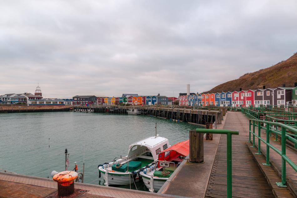 port ships view landscape