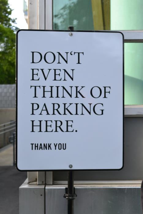 Parking Sign Forbidden
