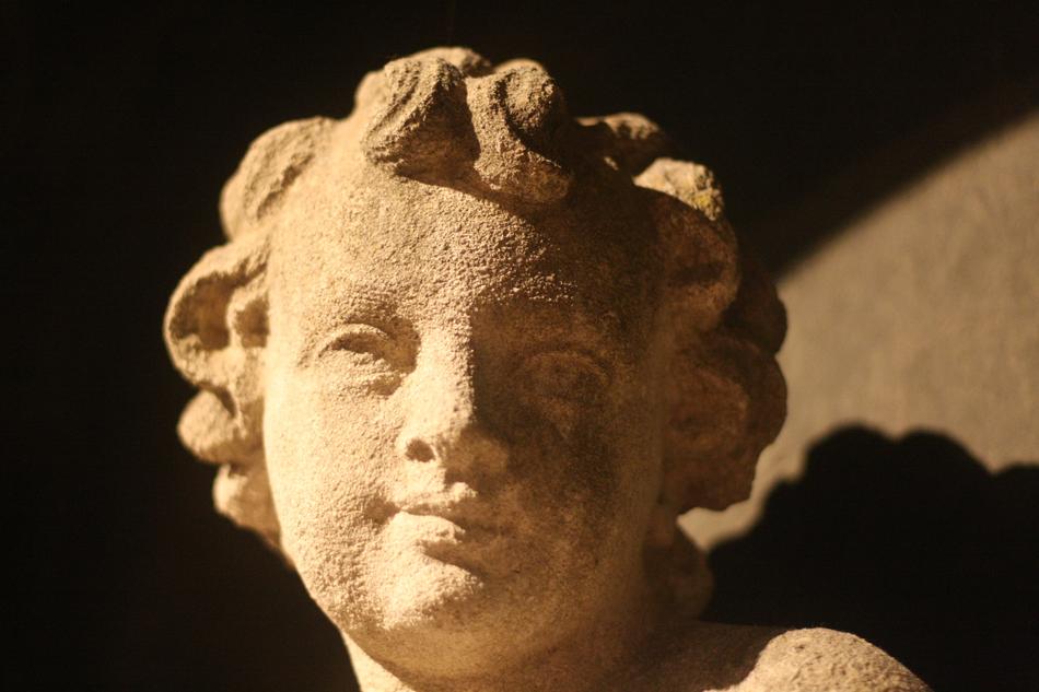 beautiful angel sculpture