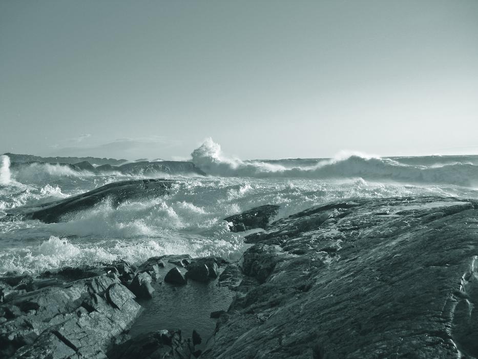 Sea at Wind scenic view