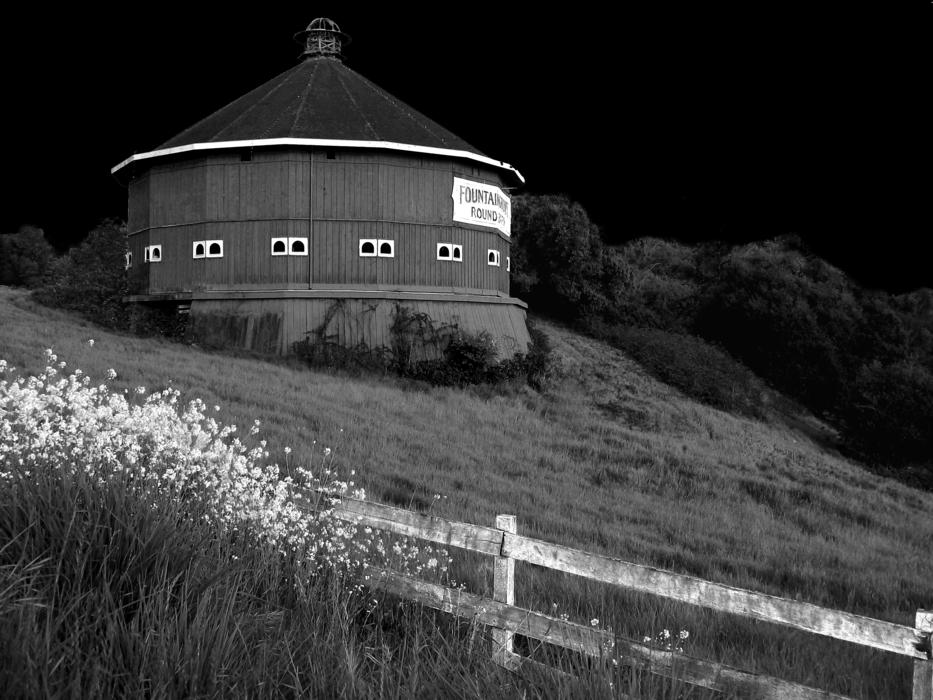 round building in the field