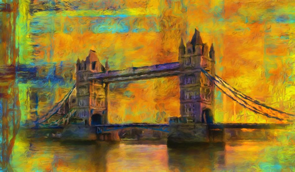 london tower as a abstract drawing
