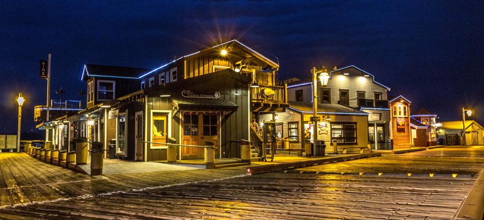 Wharf Building at Night