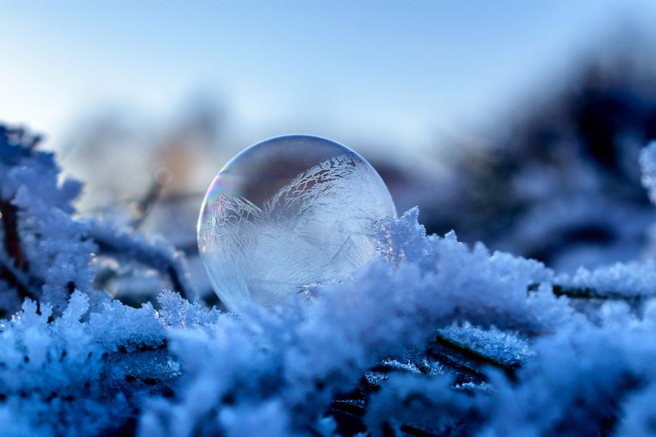 Soap Bubble Frozen