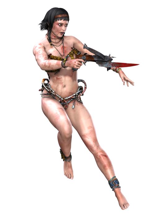woman tribal wild fighter ritual