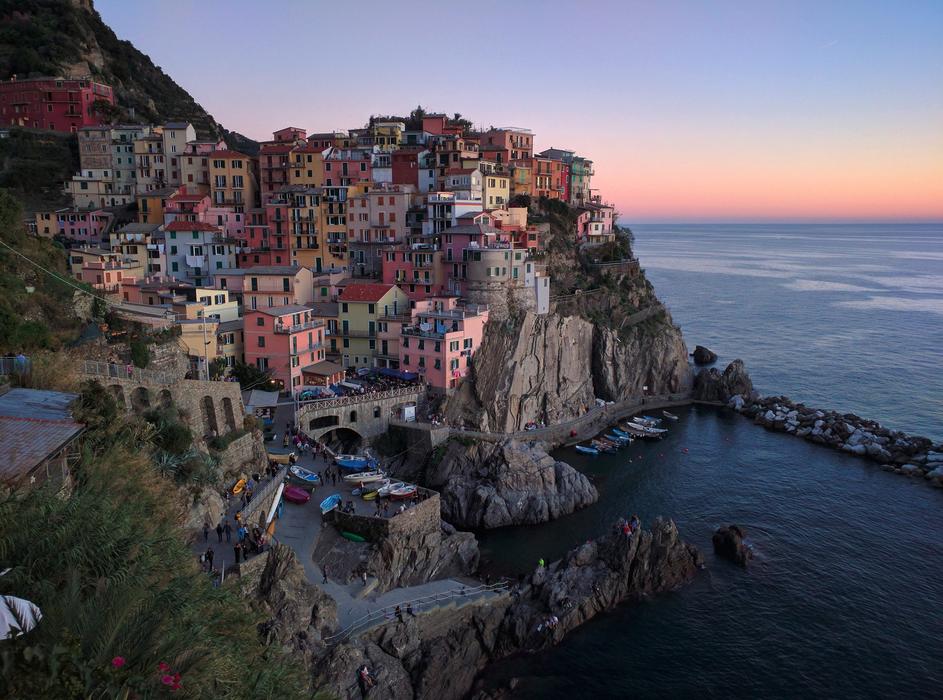 Scenery of Vernazza Town