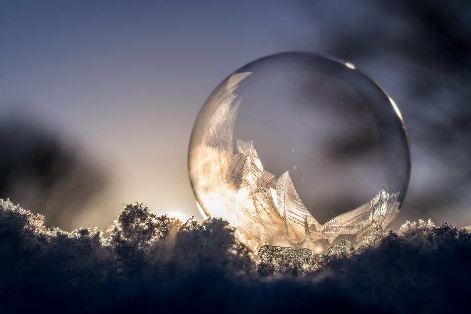 Soap Bubble Frozen