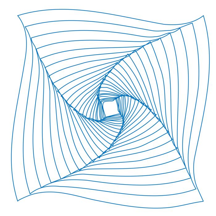 square spiral web as background