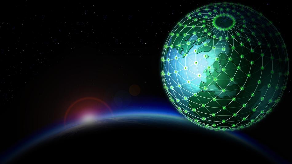 grid ball globe earth planet