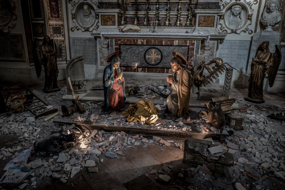 Saints by the fire