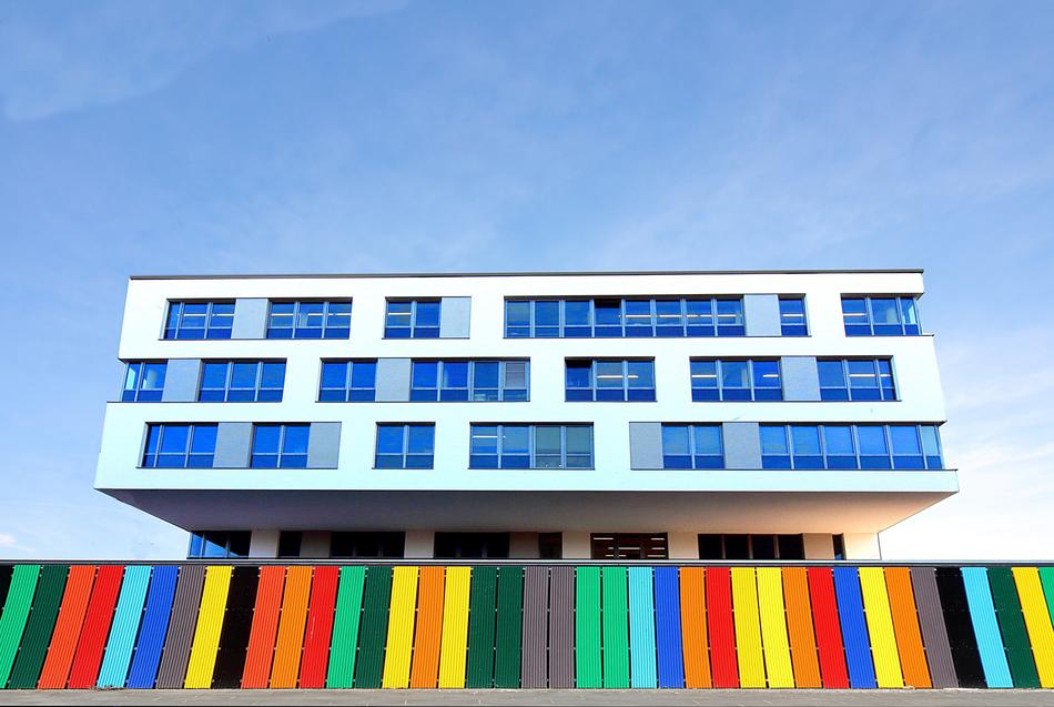 colorful office building