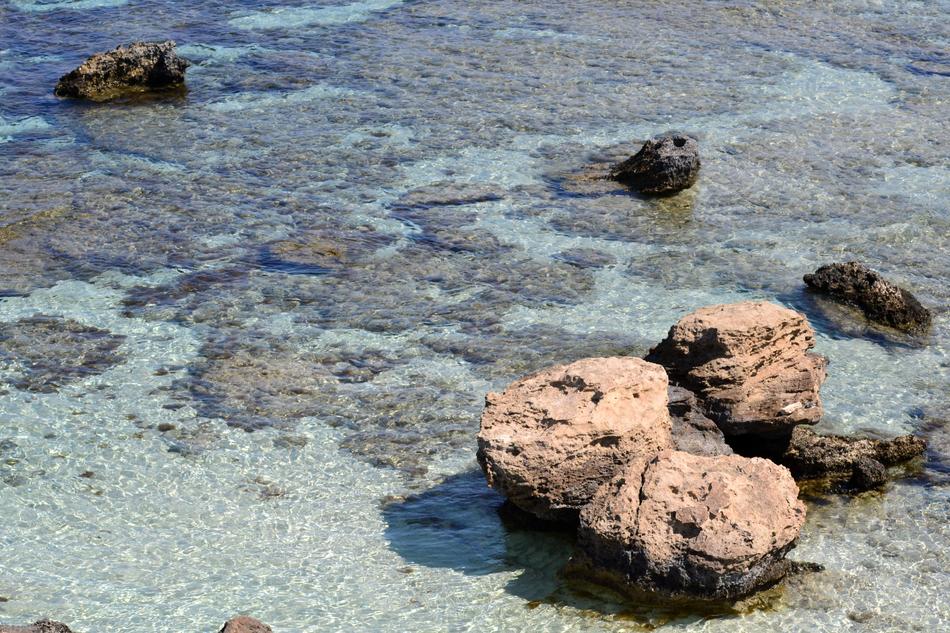 stone beach seascape
