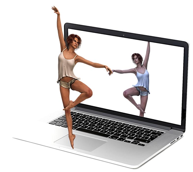Laptop Dancer render