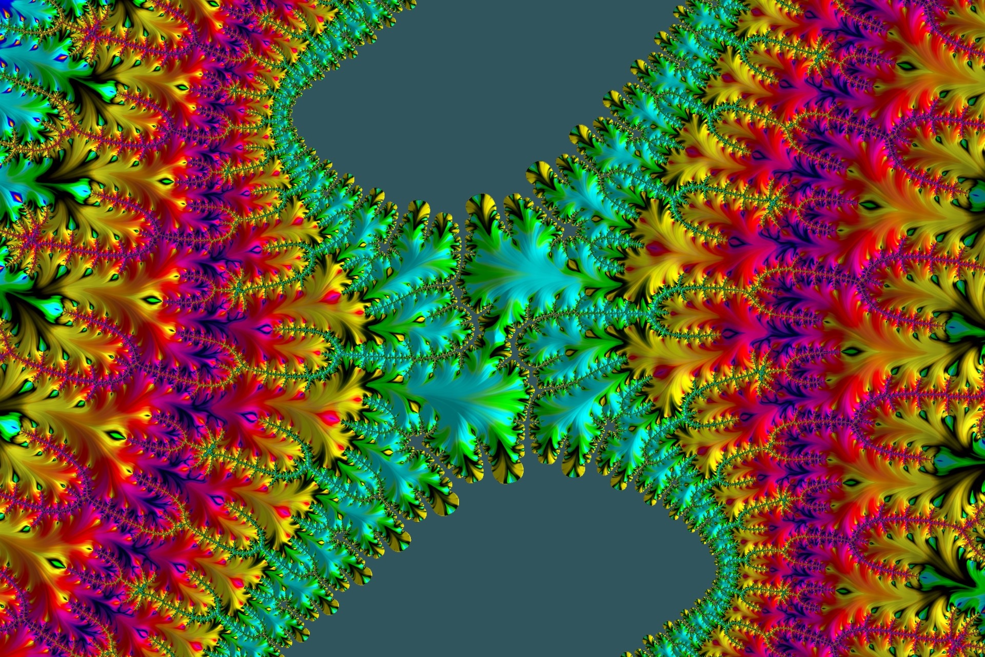 Bright fractals, colorful digital art free image download