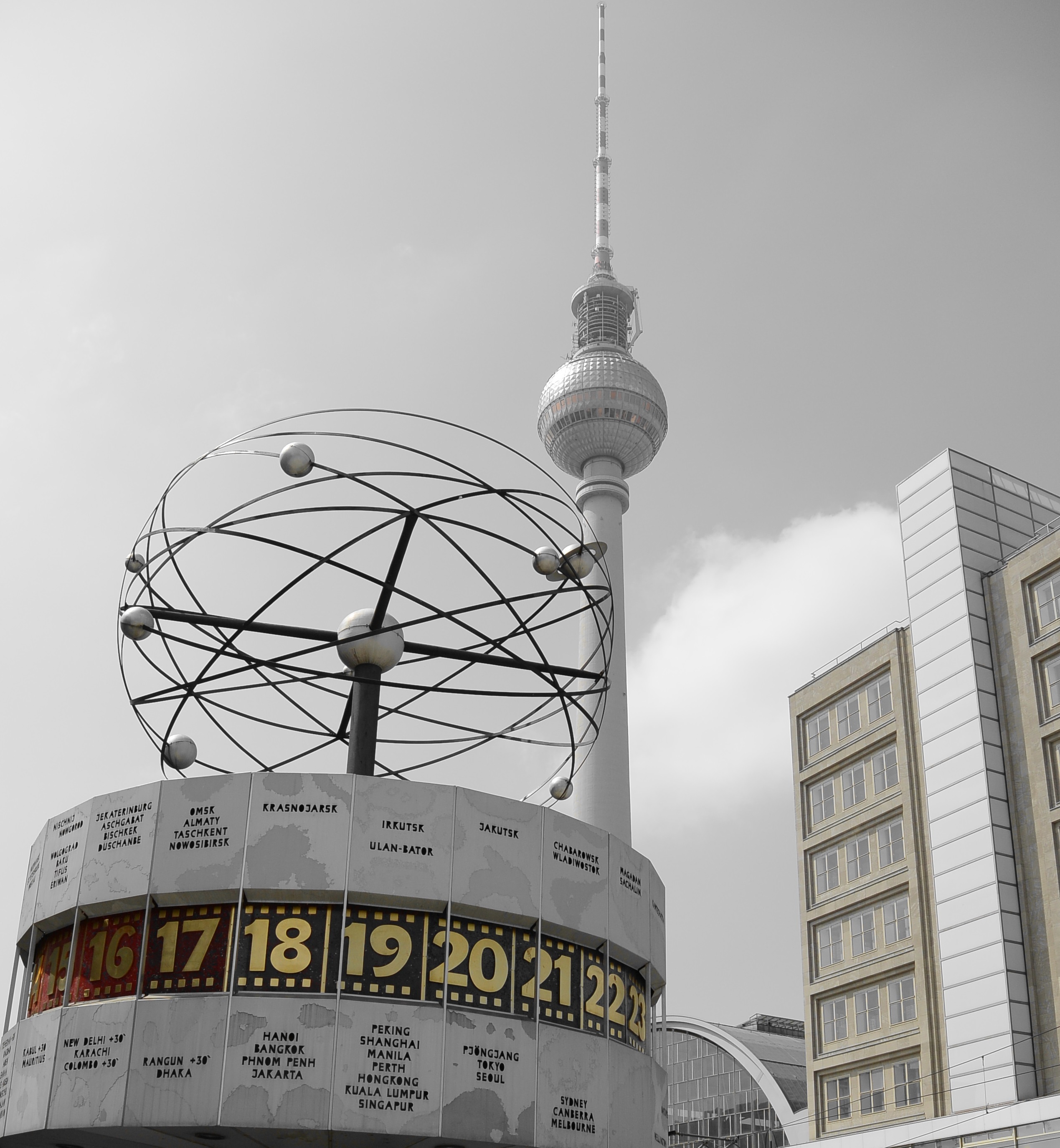 berlin-world-clock-germany-tv-free-image-download