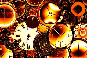 clock pointer time drawing