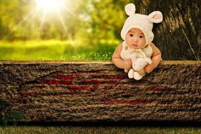Baby Bunny Child sun