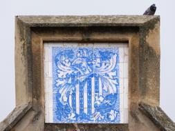 tiles with coat of arms