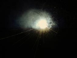bright flashes of light in the night