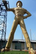 Golden Driller Statue in Tulsa, Oklahoma