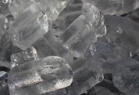 cold ice cubes