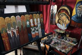 holy paintings in church