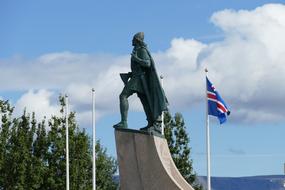 Sculpture in reykjavik, Iceland