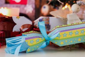 Christmas candy with patterns