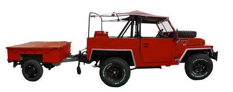 red car with a body
