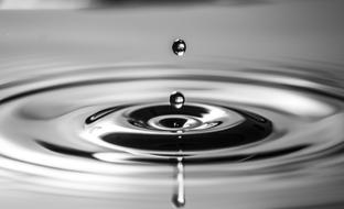 falling drop of water