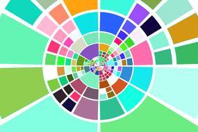 circle background abstract colors
