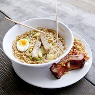 delicious ramen in bowl