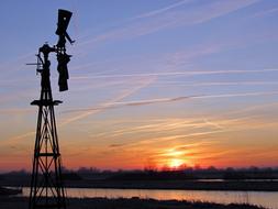 Holland Polder at Sunset