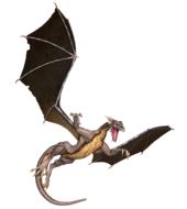 mythical black dragon