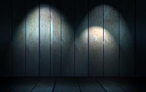 backlight in a wooden room