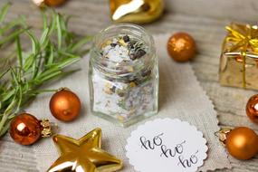 herb spices in jar