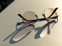 sunglasses on the table