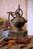 vintage old coffee grinder