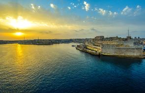 Malta Valetta Harbor