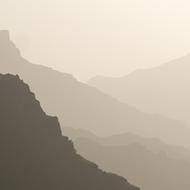 Evening Landscape Shadow Mountain