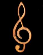 Clef Treble wood