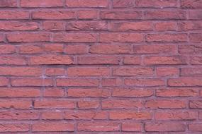 Wall Brick Masonry red