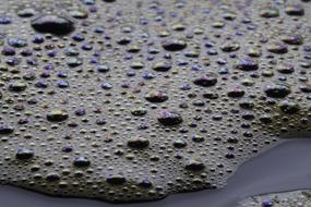 Coffee foam close up