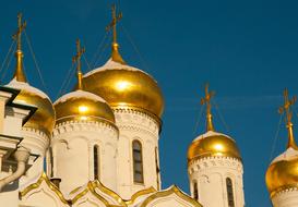 Moscow Kremlin Cathedral domes