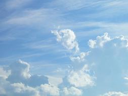 white beautiful clouds in the sky