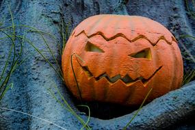 scary pumpkin scenery