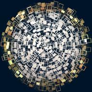 brilliant circular art pattern